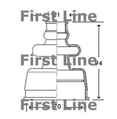 FIRST LINE fcb2776 -  Пыльник, приводной вал